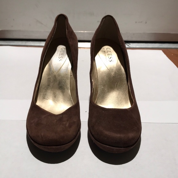 Guess Shoes - Brown suede heels